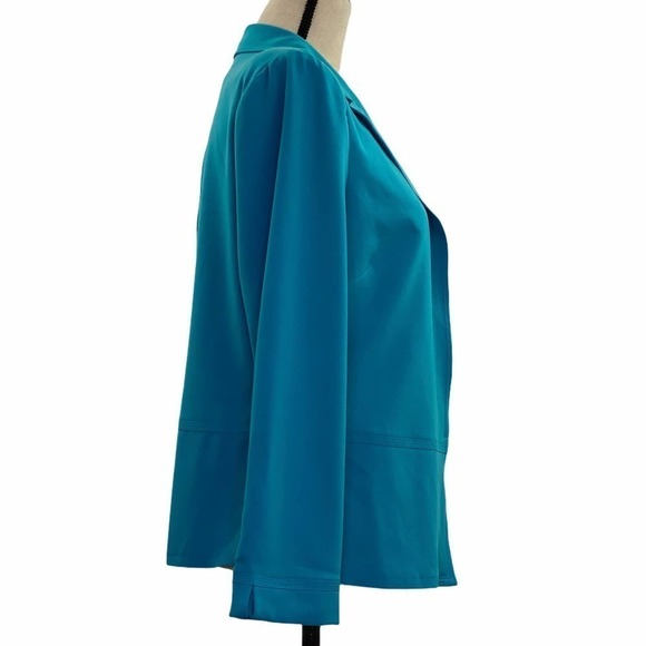 KEMP Collection Blue Open Front Blazer Jacket 12 - Picture 8 of 11